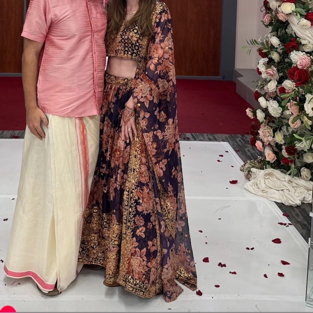 Lehenga set with saree included